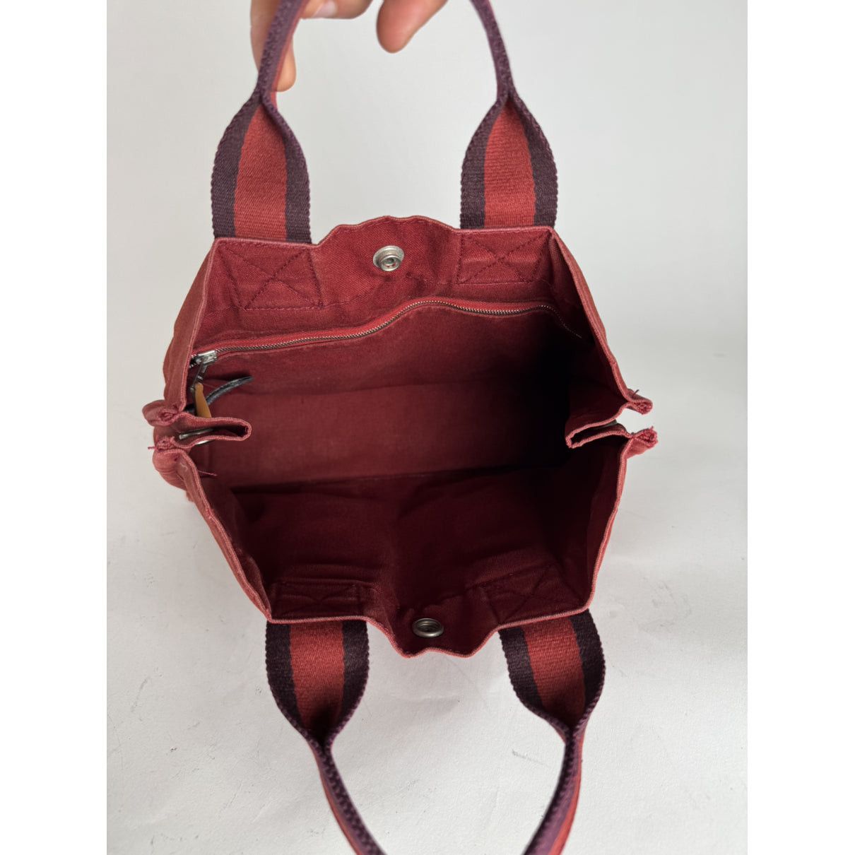 Other Hermès Red Cotton Handbag Size ONE SIZE - 2 Thumbnail
