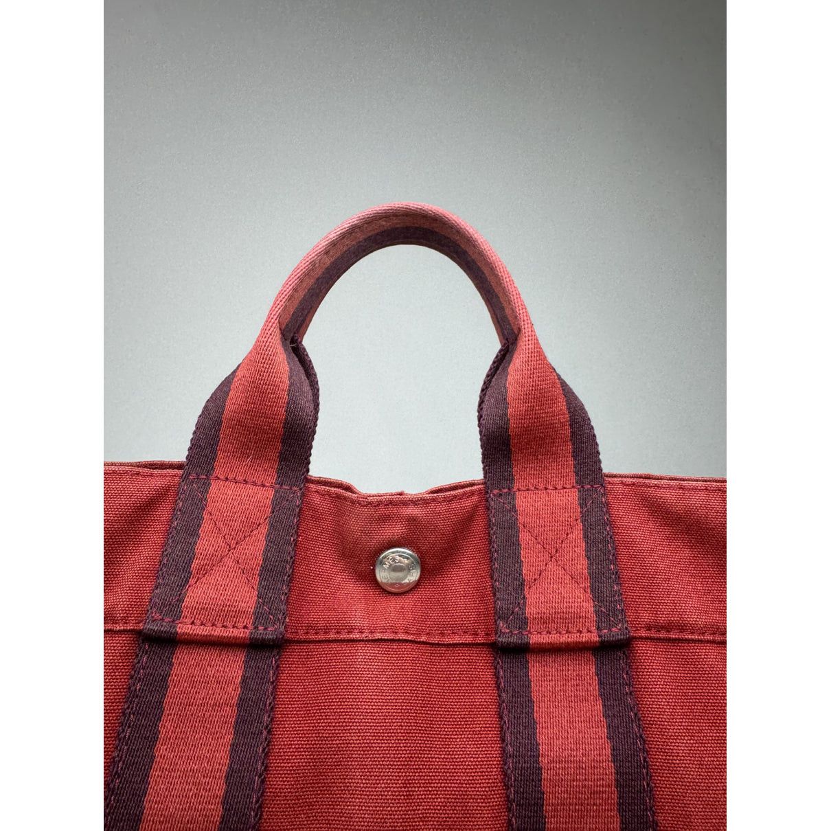 Other Hermès Red Cotton Handbag Size ONE SIZE - 3 Thumbnail