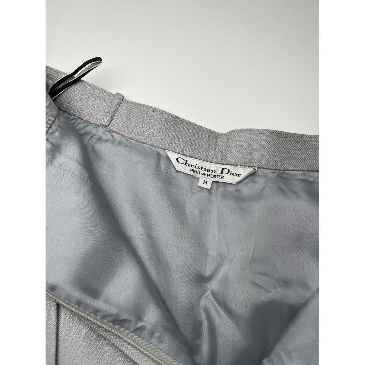 Dior Silver Cotton Skirt Size 30" / US 8 / IT 44 - 5 Thumbnail