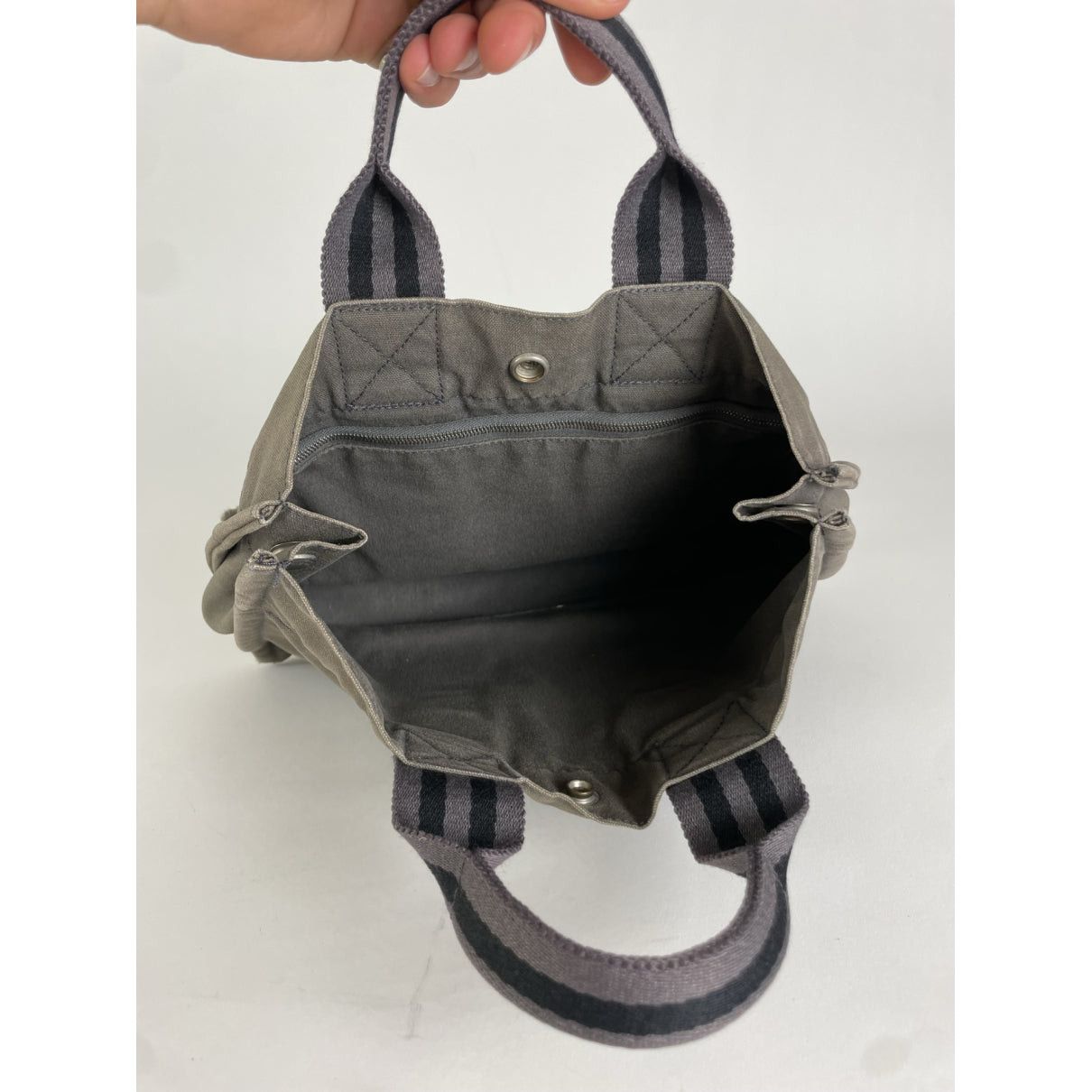 Other Hermès Grey Cotton Handbag Size ONE SIZE - 2 Thumbnail