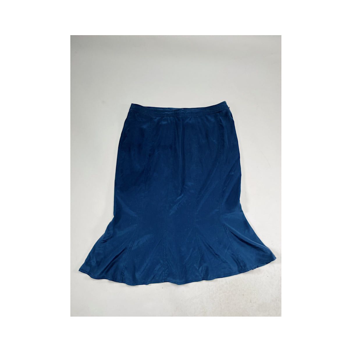 Other Saint Laurent Blue Silk Skirt Size 34" / US 12 / IT 48 - 4 Thumbnail