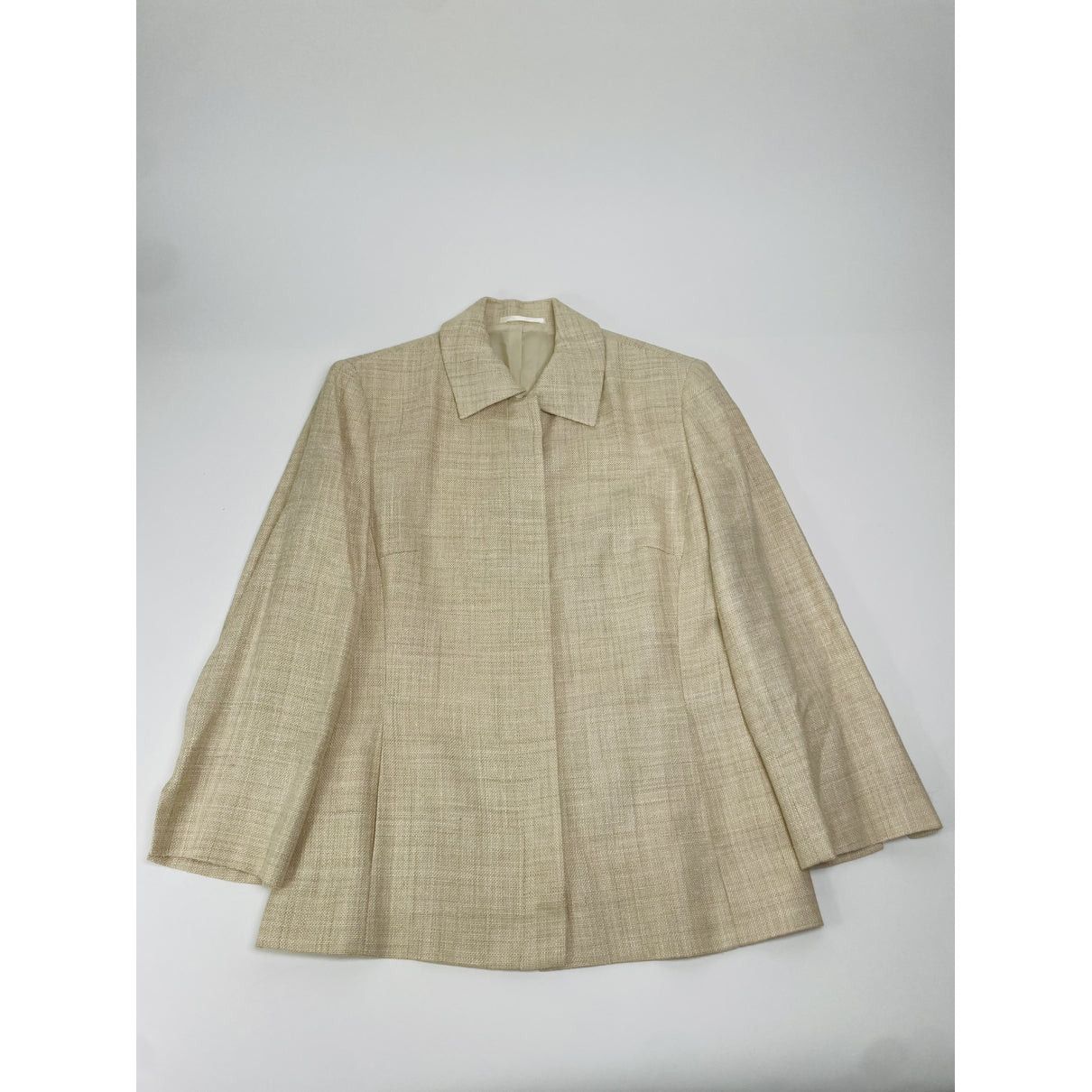 Burberry Waterloo Beige Linen Trench Coat Size L / US 10 / IT 46 - 2 Thumbnail