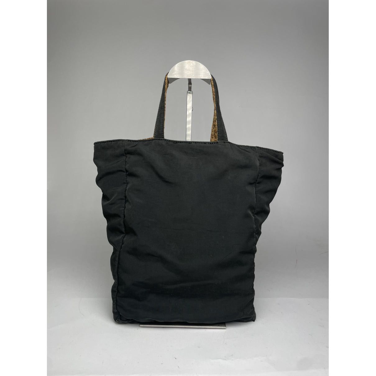 Bottega Veneta Veneta Black Polyester Handbag Size ONE SIZE - 2 Thumbnail