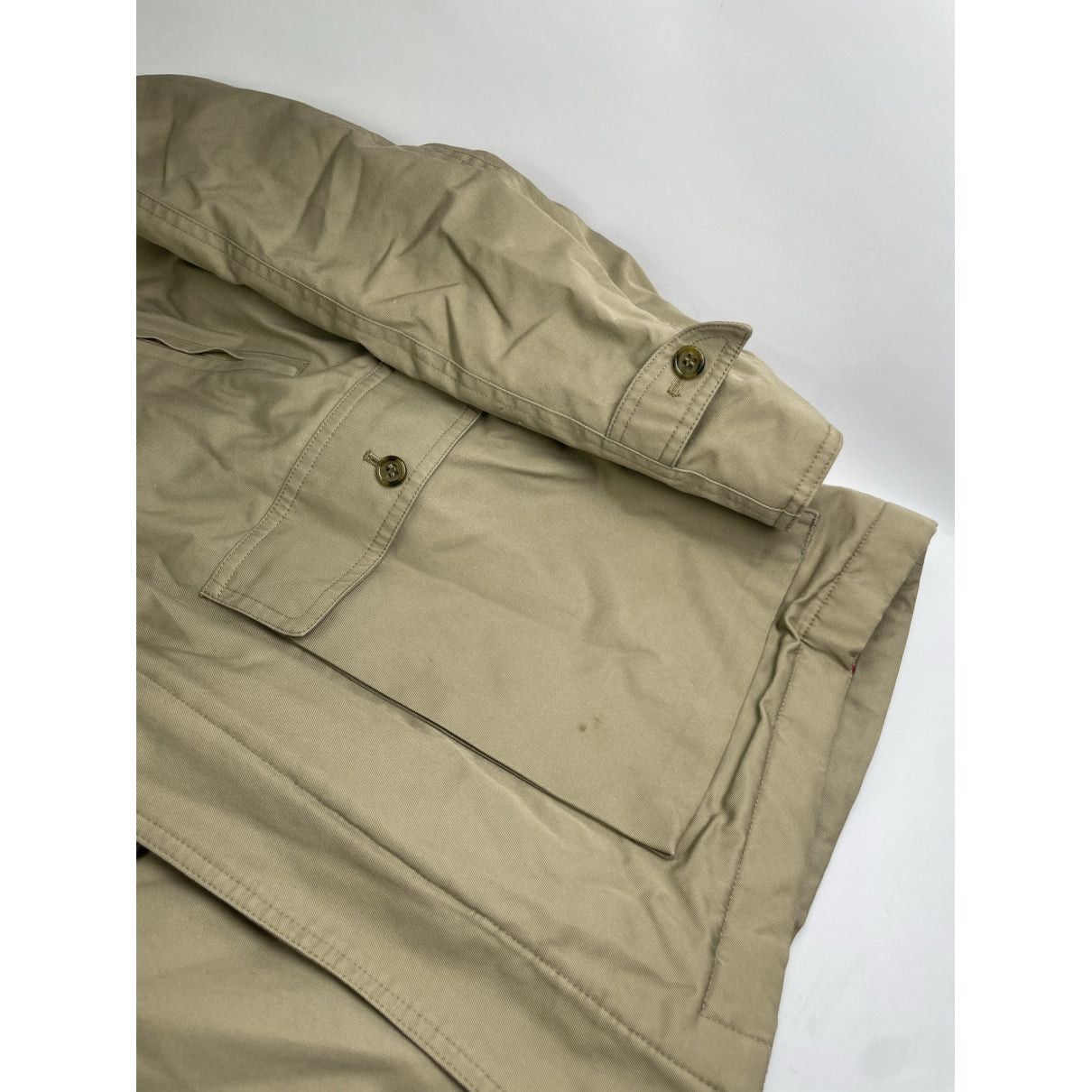 Burberry Beige Cotton Coat Size L / US 10 / IT 46 - 2 Thumbnail