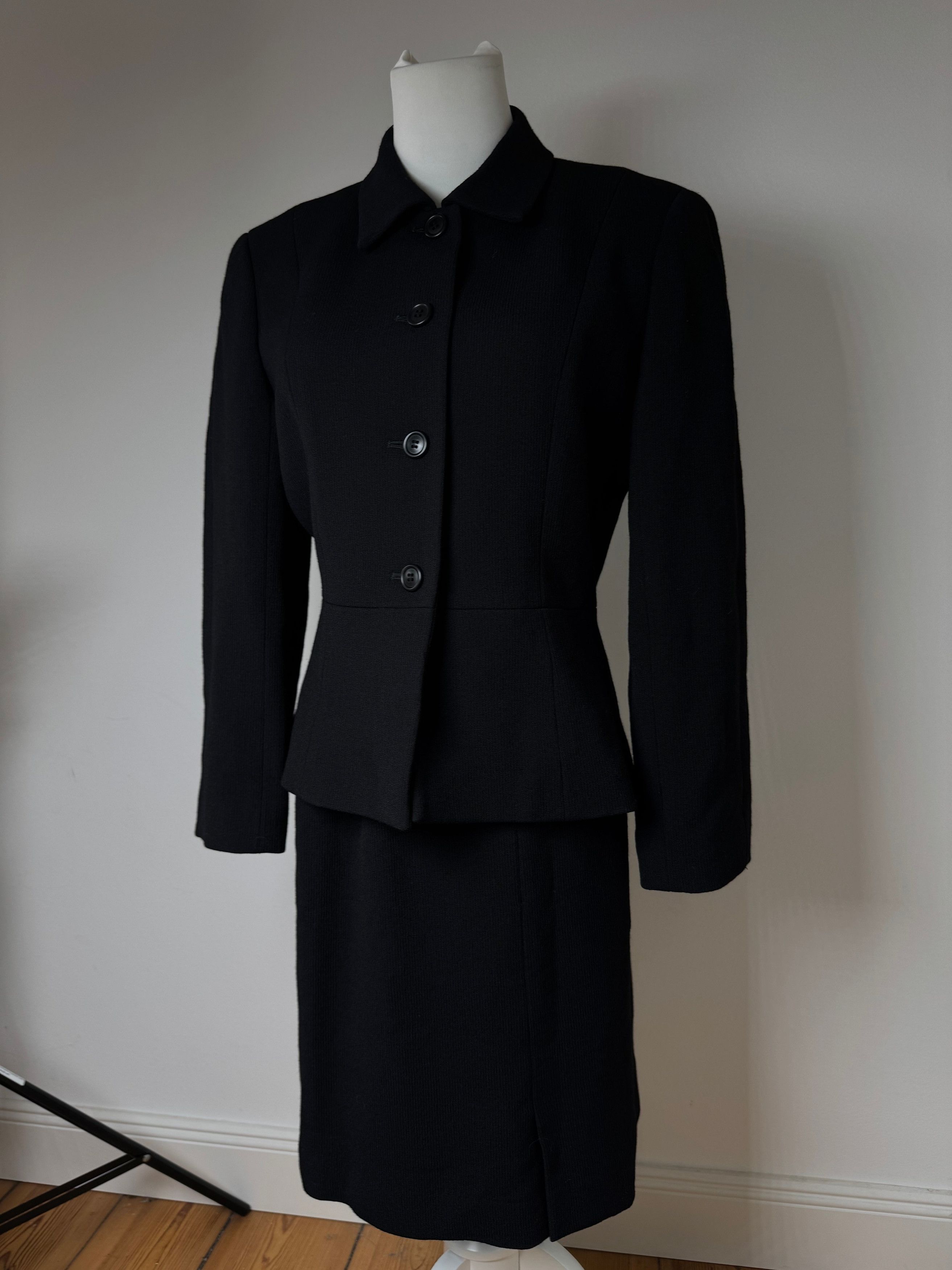 Balenciaga Vintage Paris Twin Set Black 38/M Size 27" / US 4 / IT 40 - 14 Thumbnail