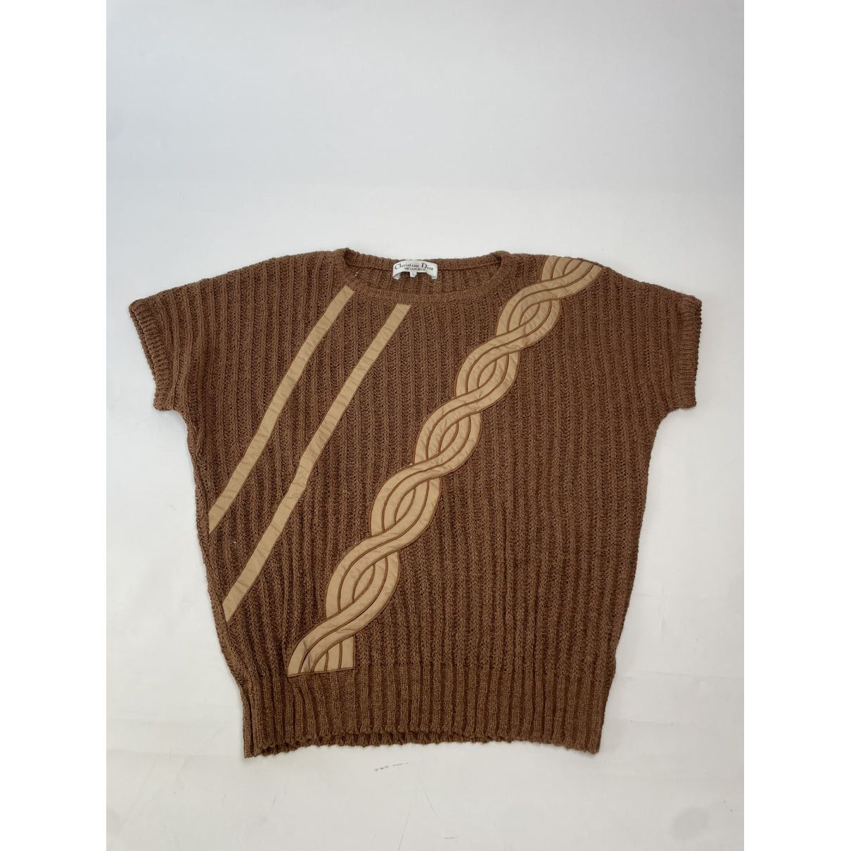 Dior J'A8 Brown Wool Top Size L / US 10 / IT 46 - 2 Thumbnail