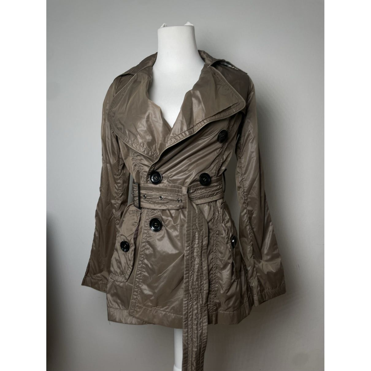 Burberry Sandringham Brown Polyester Trench Coat Size S / US 4 / IT 40 - 2 Thumbnail