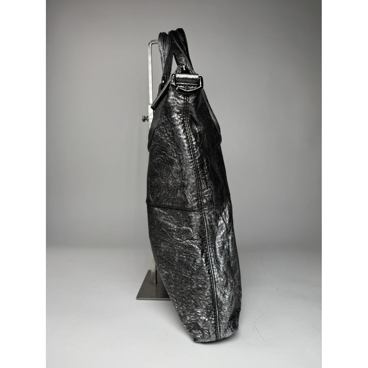 Givenchy Nightingale Silver Leather Handbag Size ONE SIZE - 3 Thumbnail