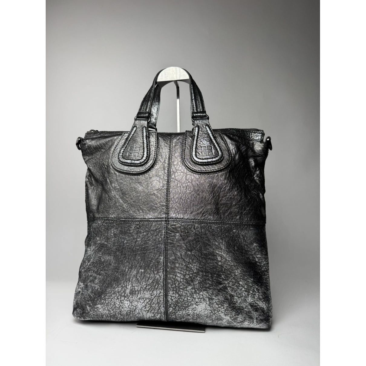 Givenchy Nightingale Silver Leather Handbag Size ONE SIZE - 5 Thumbnail