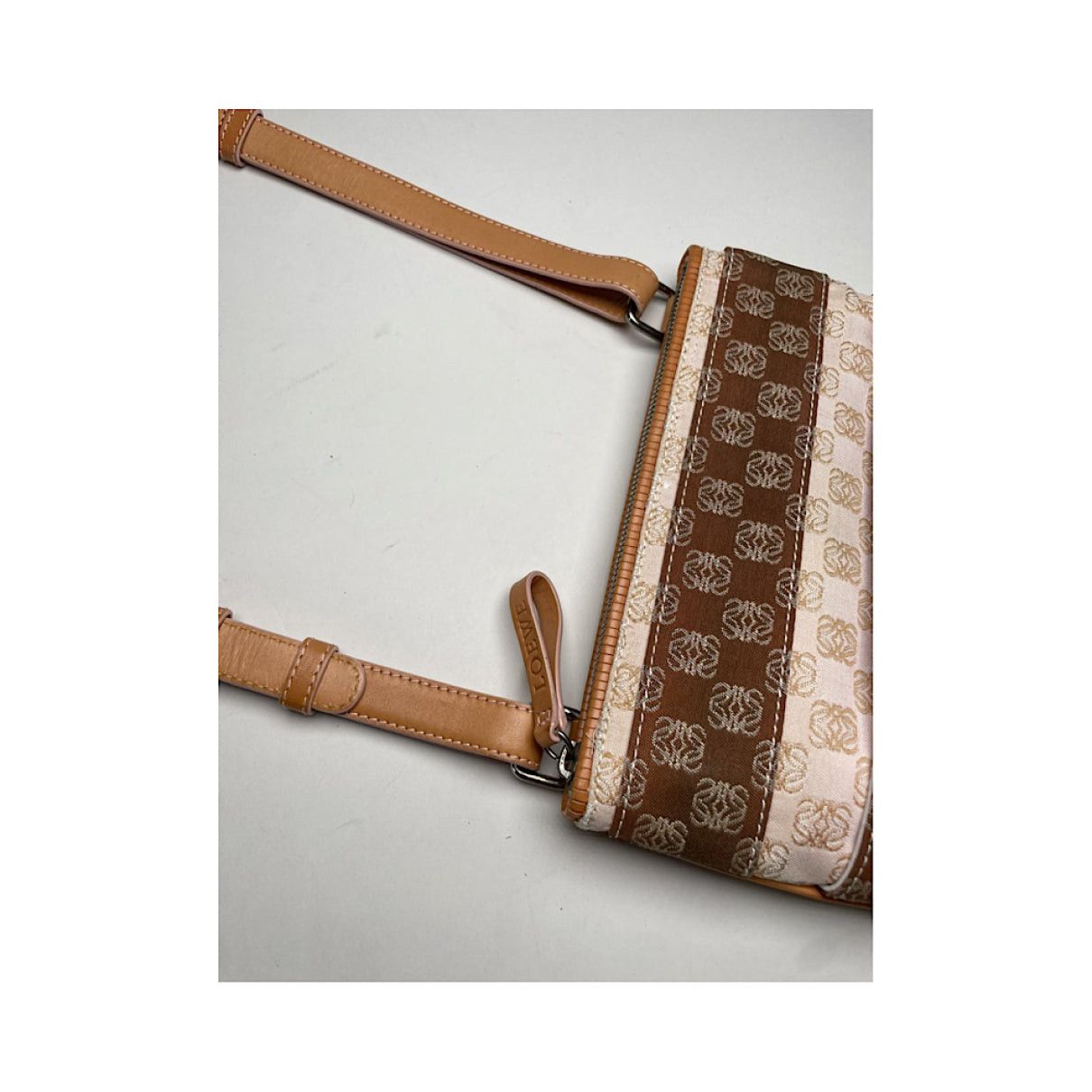 Loewe Gate Beige Cotton Handbag Size ONE SIZE - 4 Thumbnail
