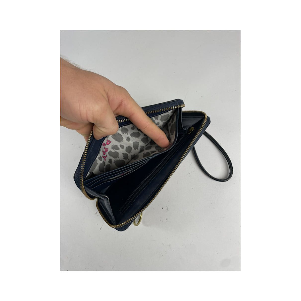 Coach Navy Cotton Wallet Size ONE SIZE - 5 Thumbnail