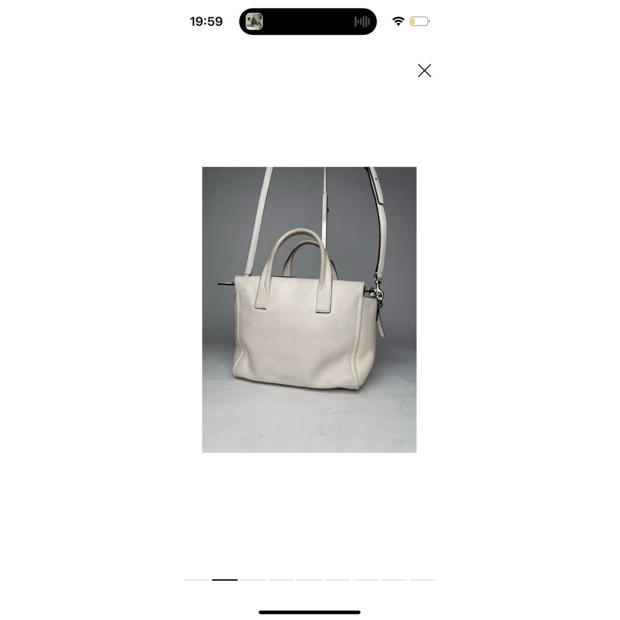 Coach Large Scout Hobo White Leather Handbag Size ONE SIZE - 2 Thumbnail