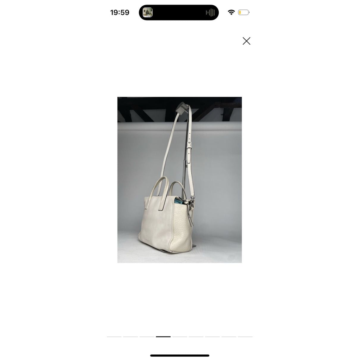 Coach Large Scout Hobo White Leather Handbag Size ONE SIZE - 4 Thumbnail