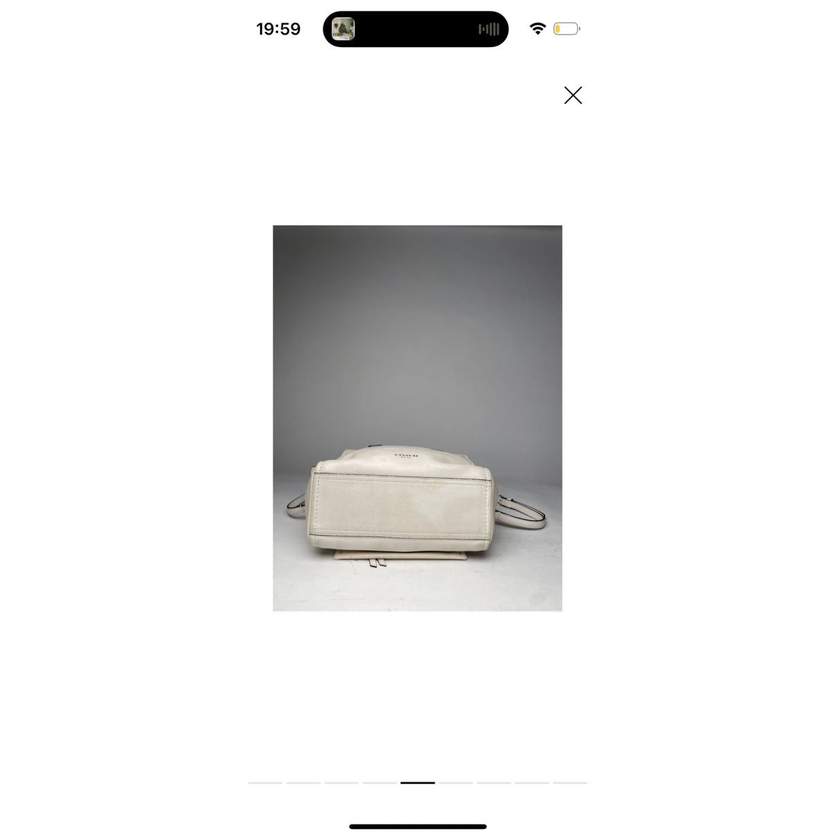 Coach Large Scout Hobo White Leather Handbag Size ONE SIZE - 5 Thumbnail