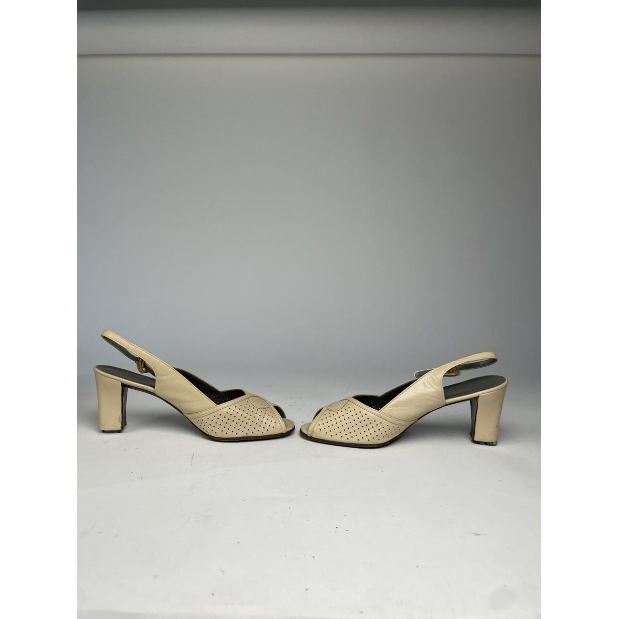 Dior Beige Leather Heel Size US 6.5 / IT 36.5 - 5 Thumbnail