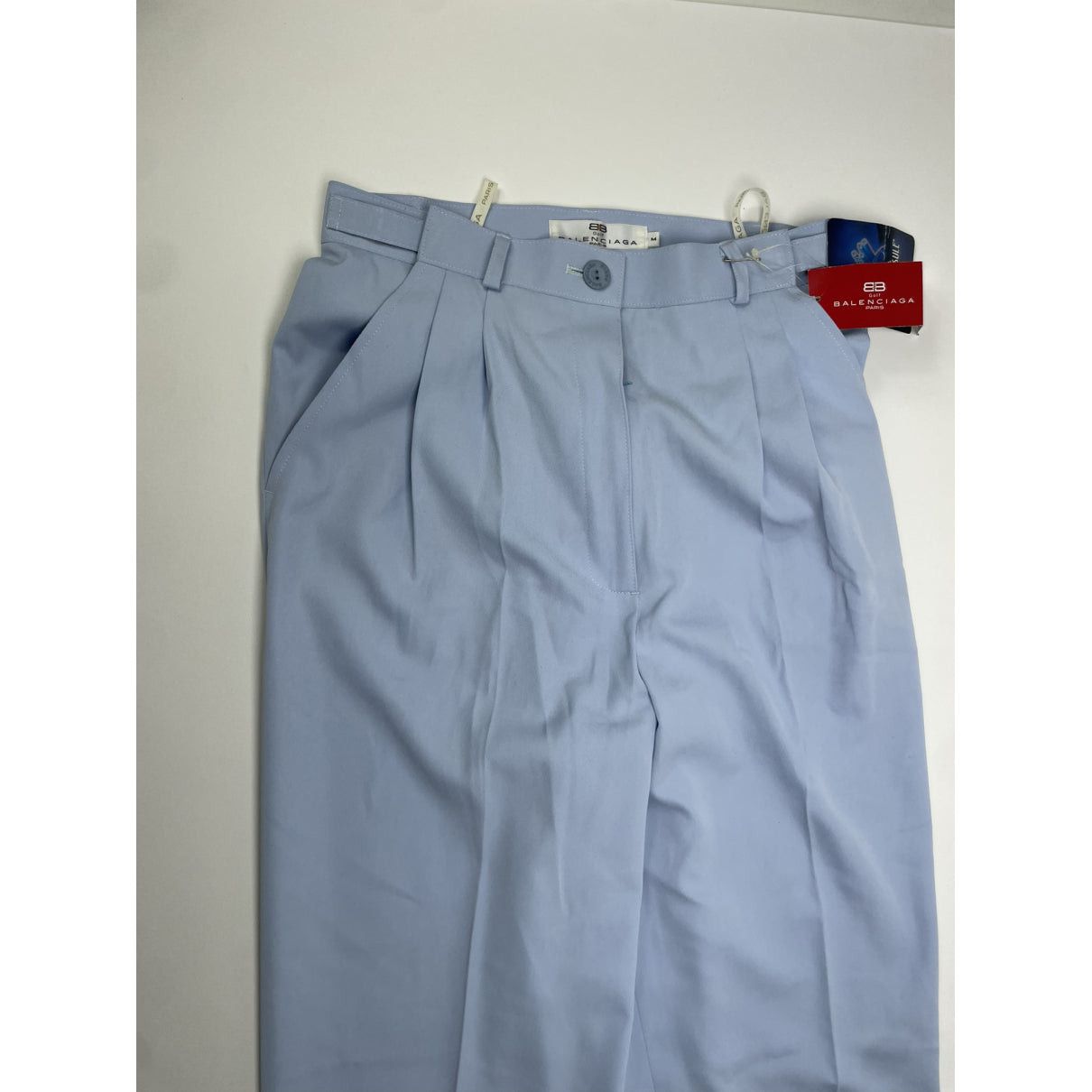 Balenciaga Blue Polyester Trouser Size 30" / US 8 / IT 44 - 2 Thumbnail