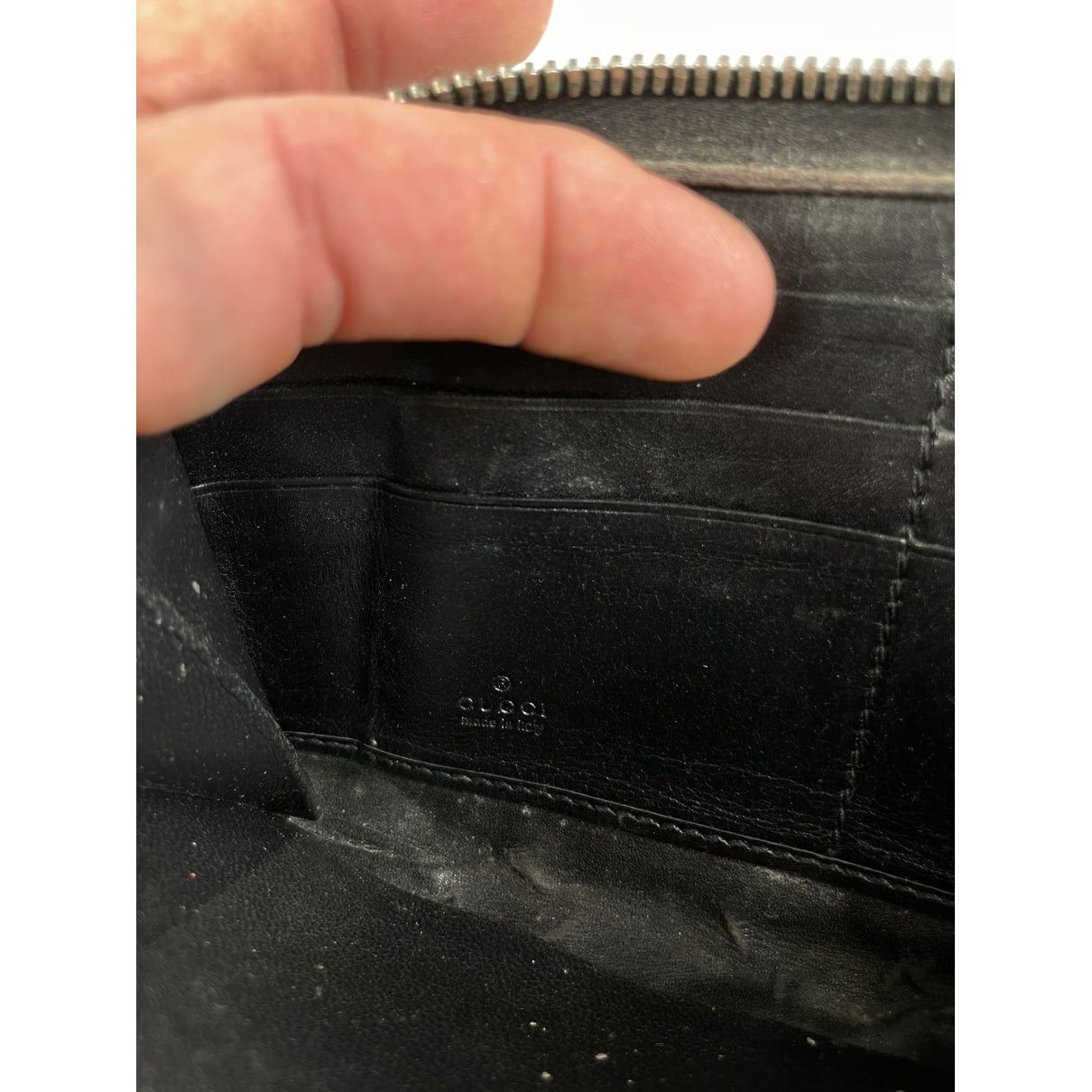 Gucci GG Blooms Black Leather Wallet Size ONE SIZE - 4 Thumbnail