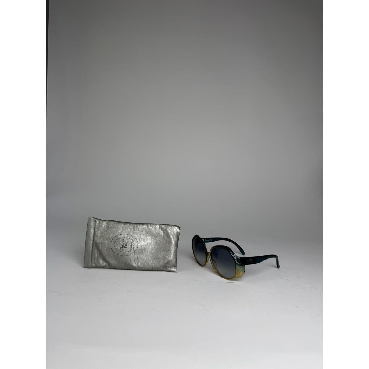Dior Blue Plastic Sunglasses Size ONE SIZE - 5 Thumbnail