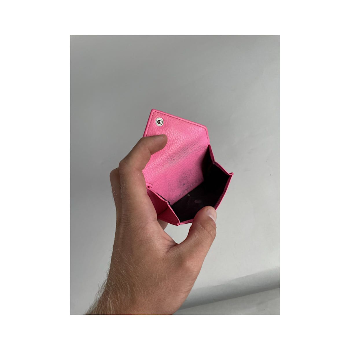 Balenciaga Pink Leather Wallet Size ONE SIZE - 5 Thumbnail