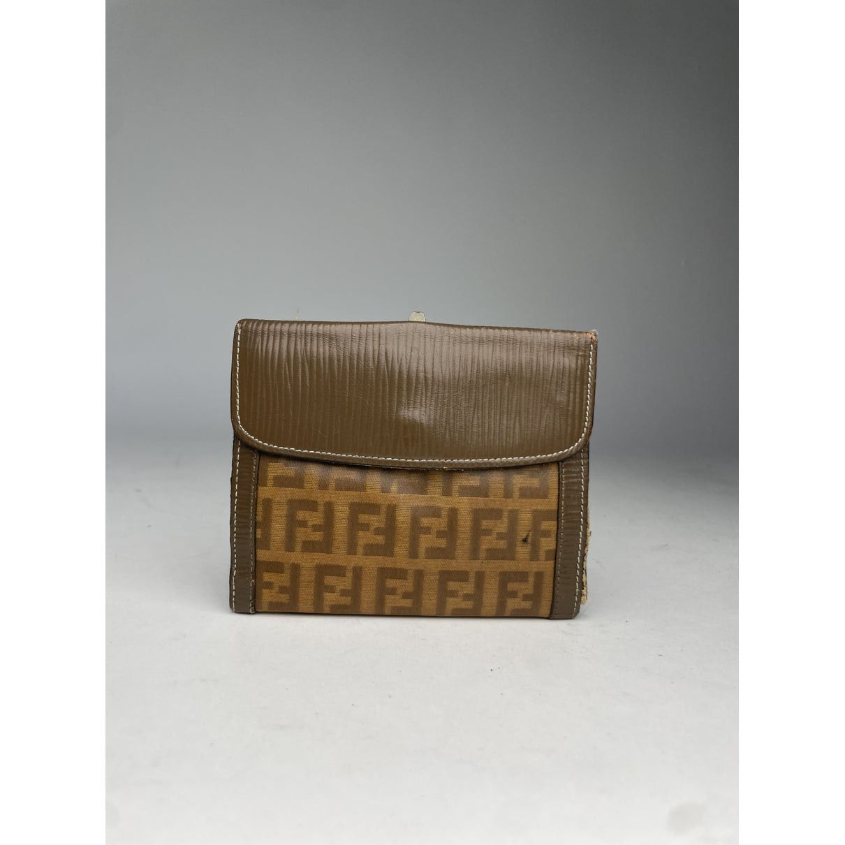 Fendi Baguette Brown Leather Wallet Size ONE SIZE - 2 Thumbnail