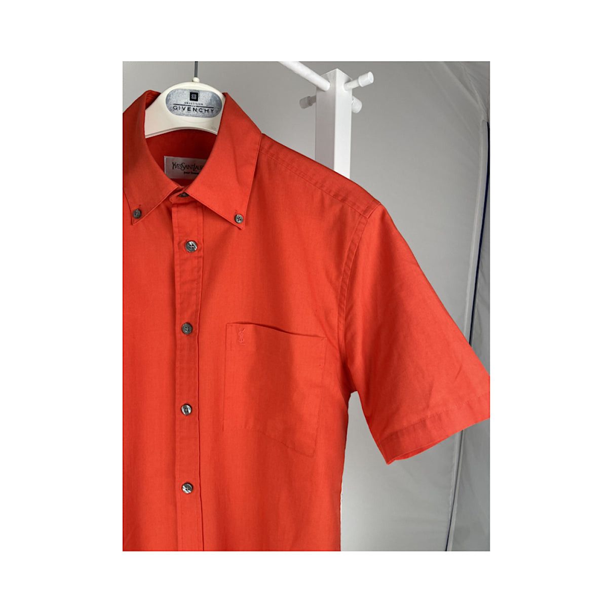 Yves Saint Laurent Red Cotton Shirt Size S / US 4 / IT 40 - 4 Thumbnail