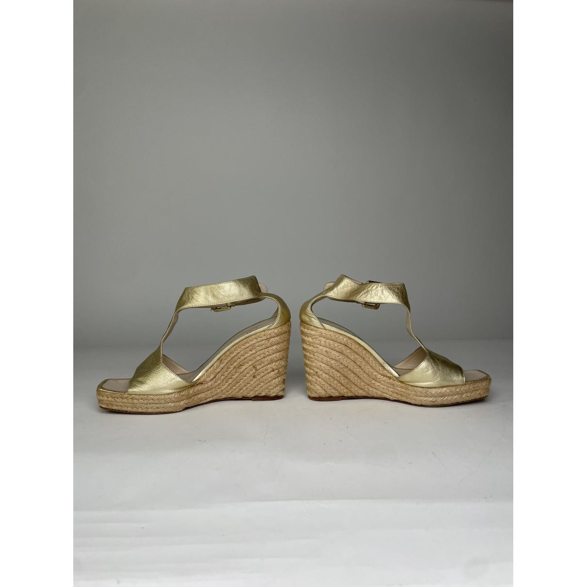 Loewe Gold Leather Heel Size US 7 / IT 37 - 4 Thumbnail