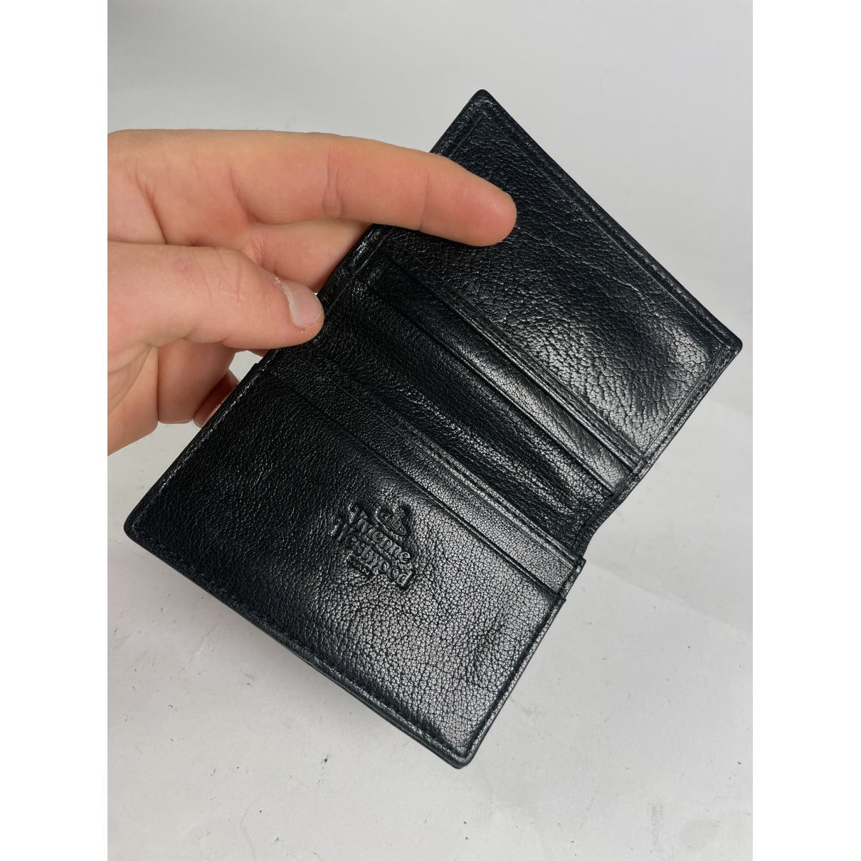Vivienne Westwood Black Leather Purse Size ONE SIZE - 3 Thumbnail