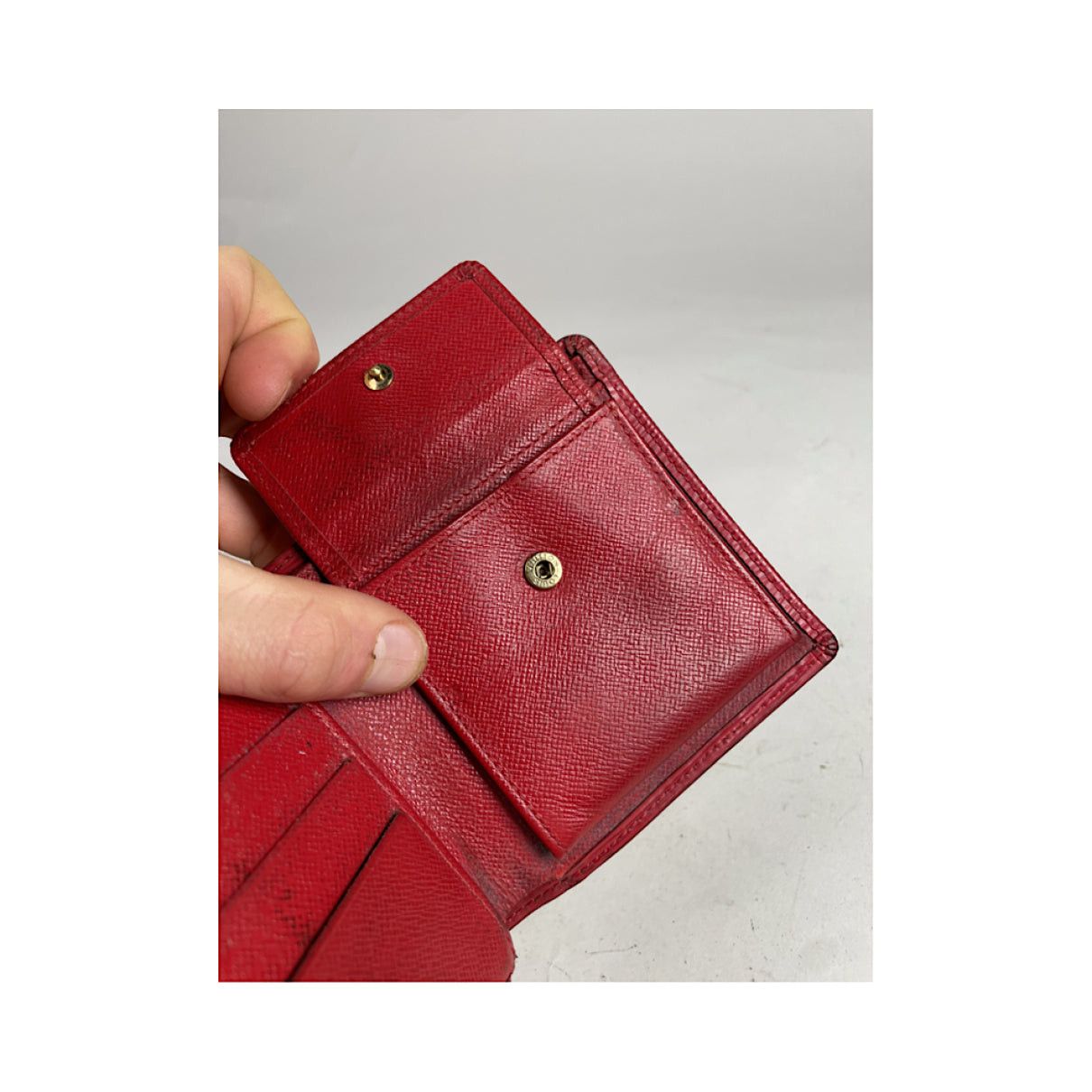 Louis Vuitton Red Leather Purse Size ONE SIZE - 5 Thumbnail