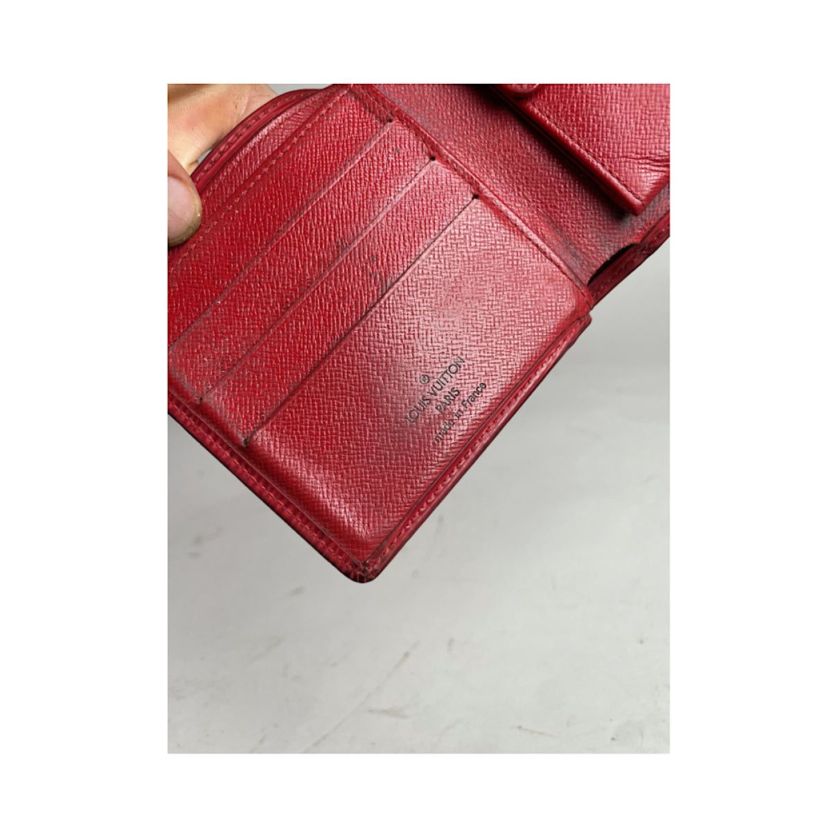 Louis Vuitton Red Leather Purse Size ONE SIZE - 4 Thumbnail