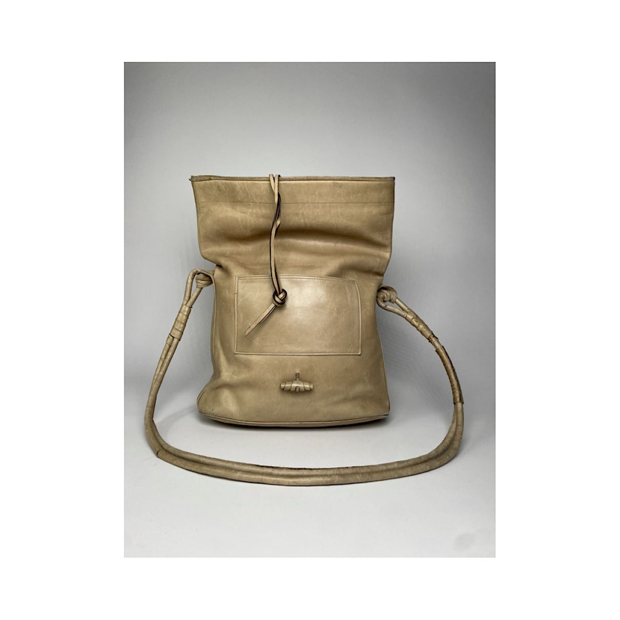 Jil Sander Beige Leather Handbag Size ONE SIZE - 5 Thumbnail