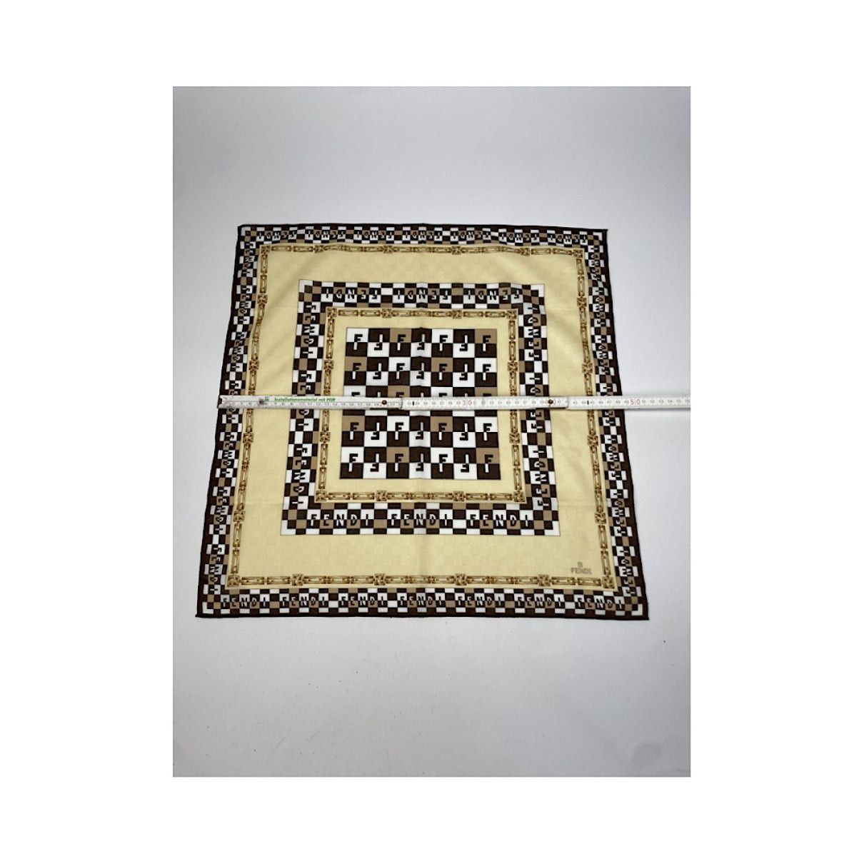 Fendi Yellow Silk Scarf Size ONE SIZE - 4 Thumbnail