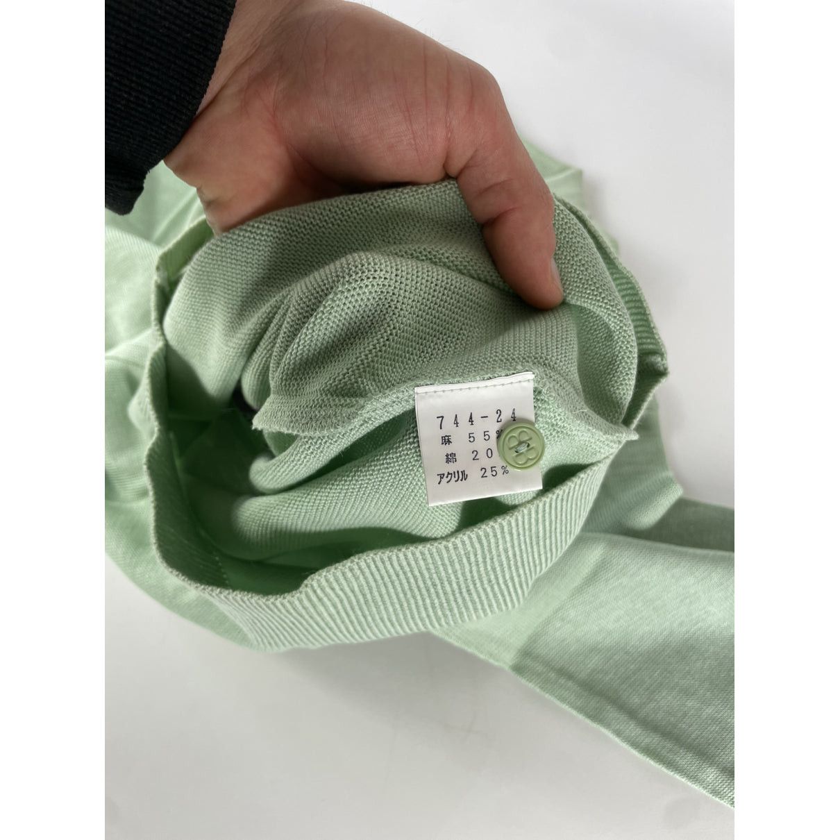 Balenciaga Green Linen Knitwear & Sweatshirt Size M / US 6-8 / IT 42-44 - 5 Thumbnail