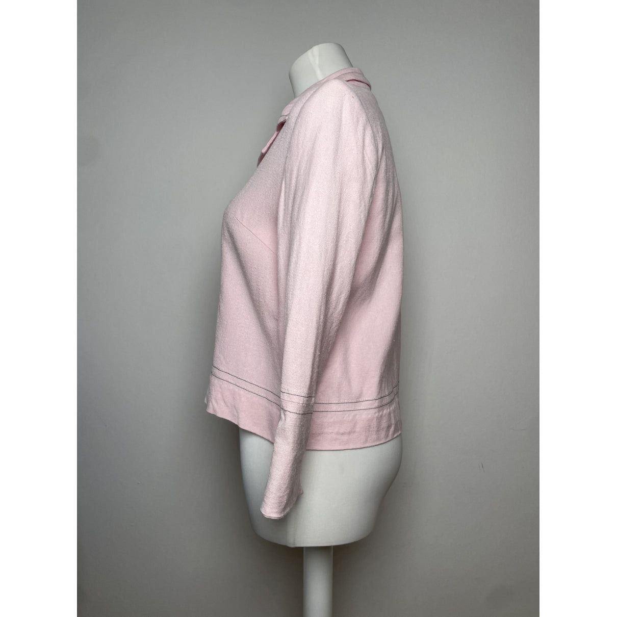 Celine Pink Denim - Jeans Trench Coat Size M / US 6-8 / IT 42-44 - 3 Thumbnail