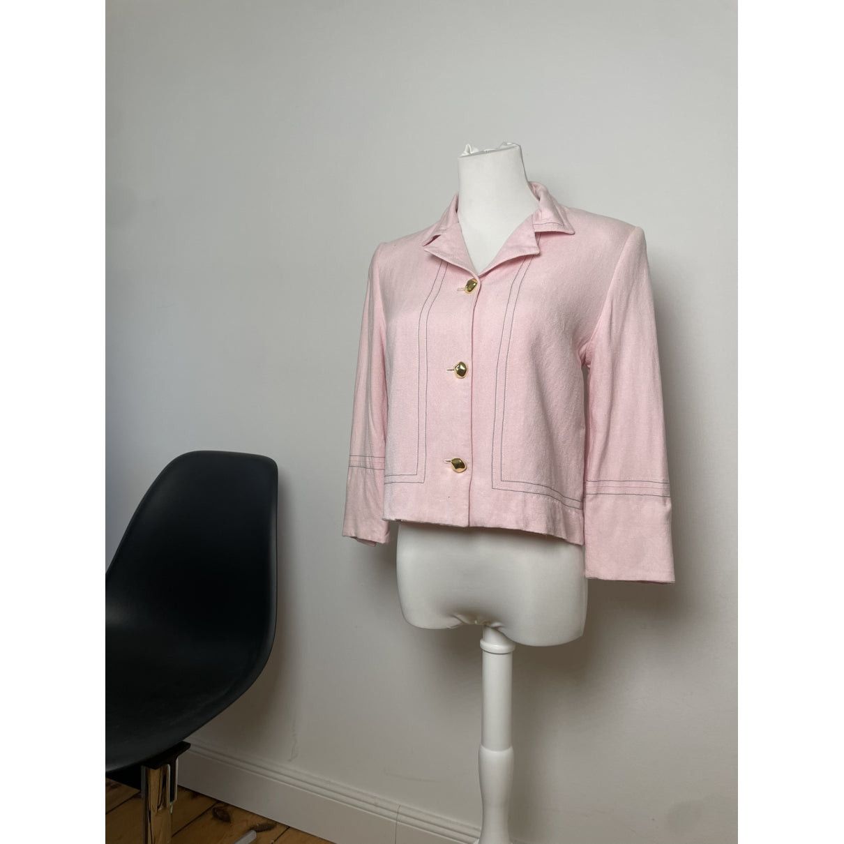 Celine Pink Denim - Jeans Trench Coat Size M / US 6-8 / IT 42-44 - 2 Thumbnail