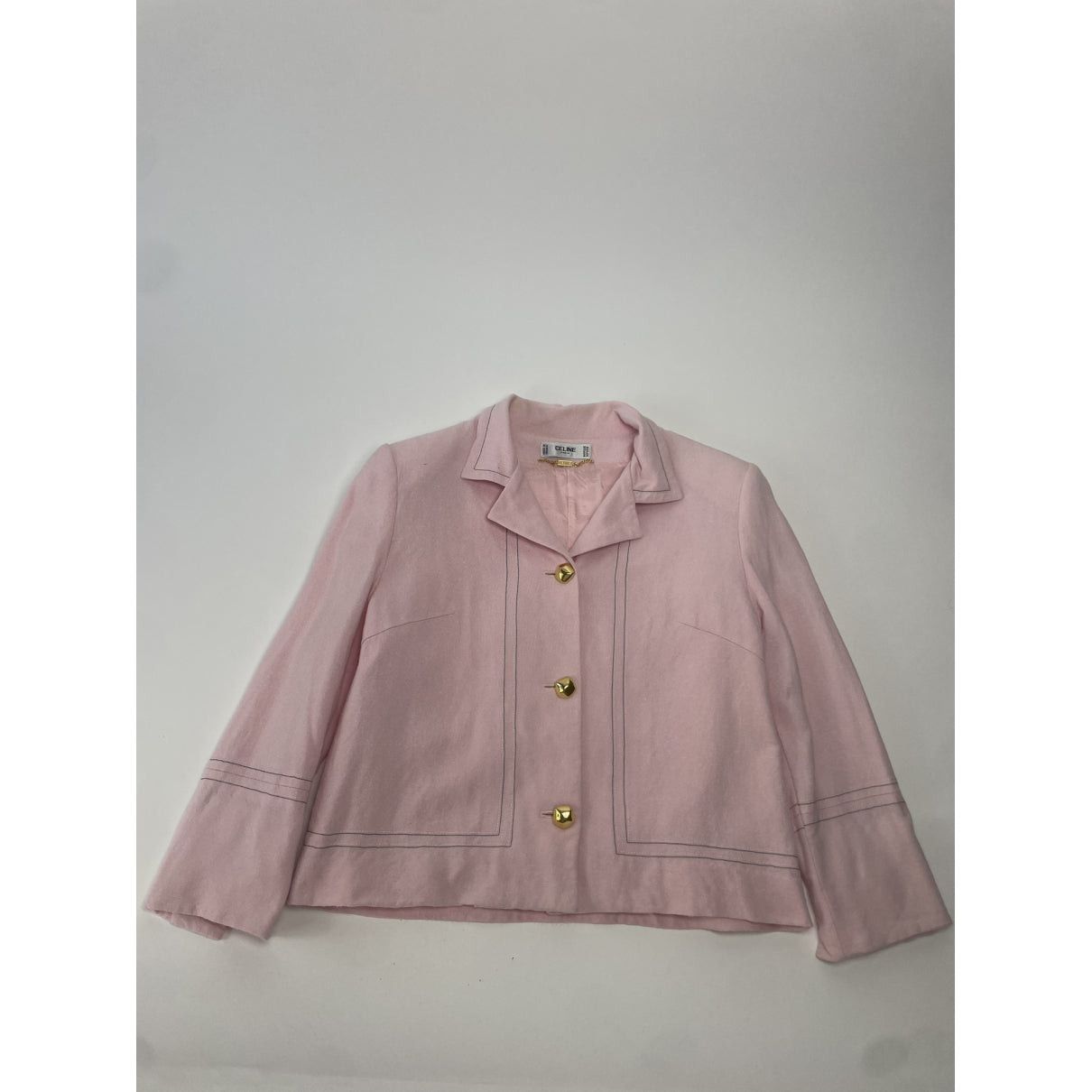 Celine Pink Denim - Jeans Trench Coat Size M / US 6-8 / IT 42-44 - 5 Thumbnail
