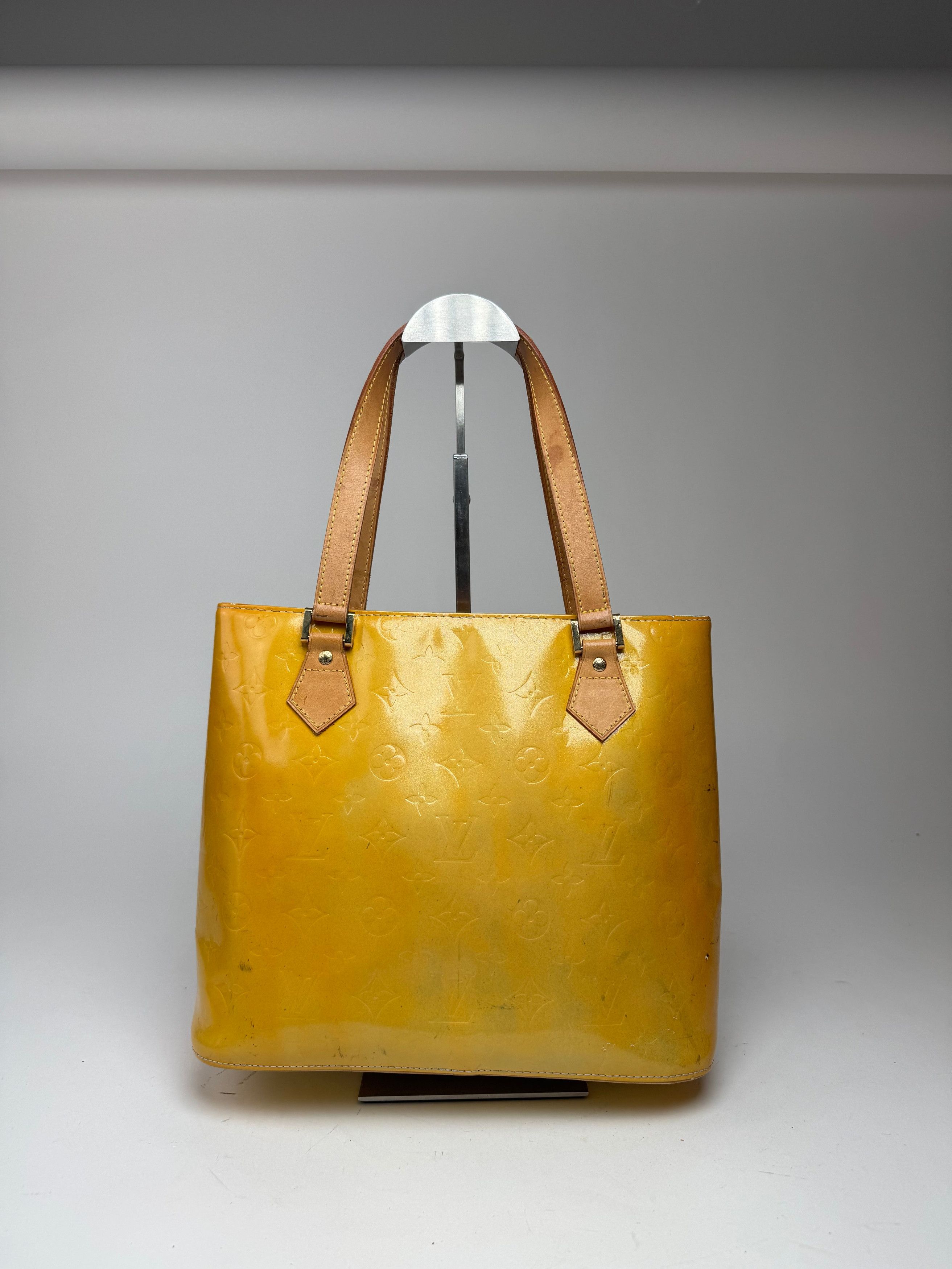 Louis Vuitton Vintage Vernis Leather Bag Yellow Size ONE SIZE - 8 Thumbnail