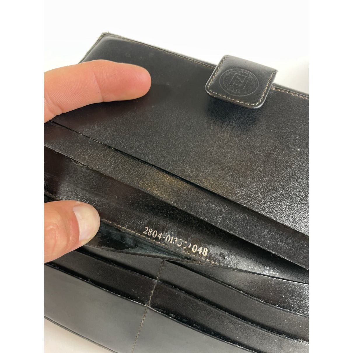 Fendi Baguette Grey Leather Wallet Size ONE SIZE - 4 Thumbnail