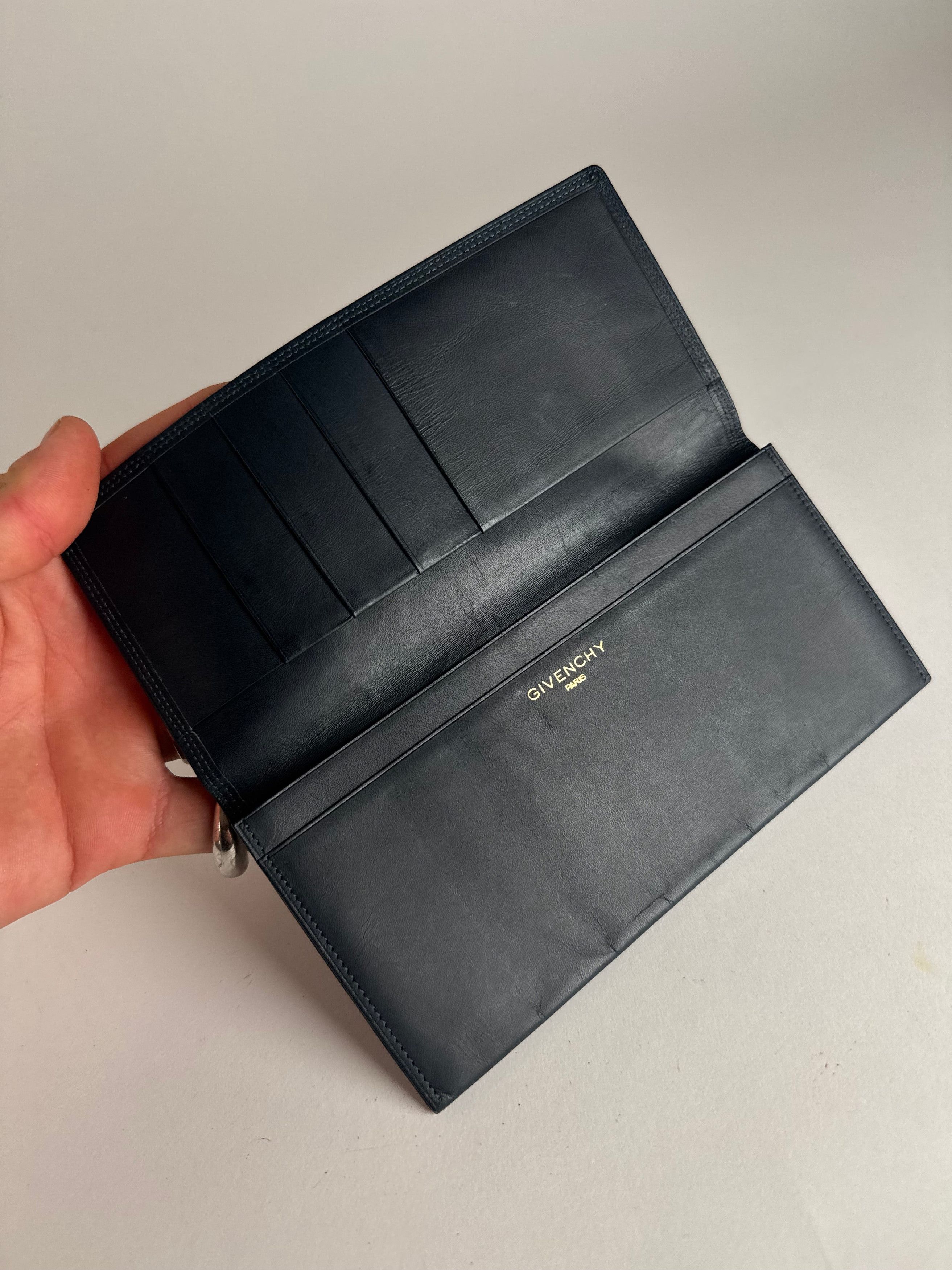 Givenchy Vintage Leather ID Holder Marine Size ONE SIZE - 7 Thumbnail