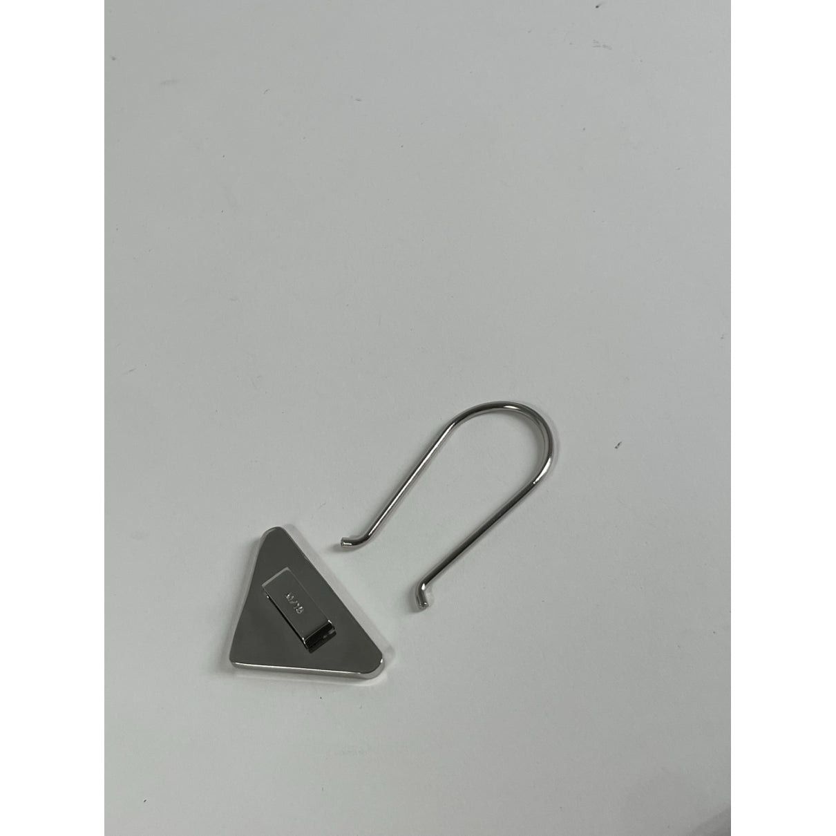 Prada Silver Steel Pendant Size ONE SIZE - 3 Thumbnail