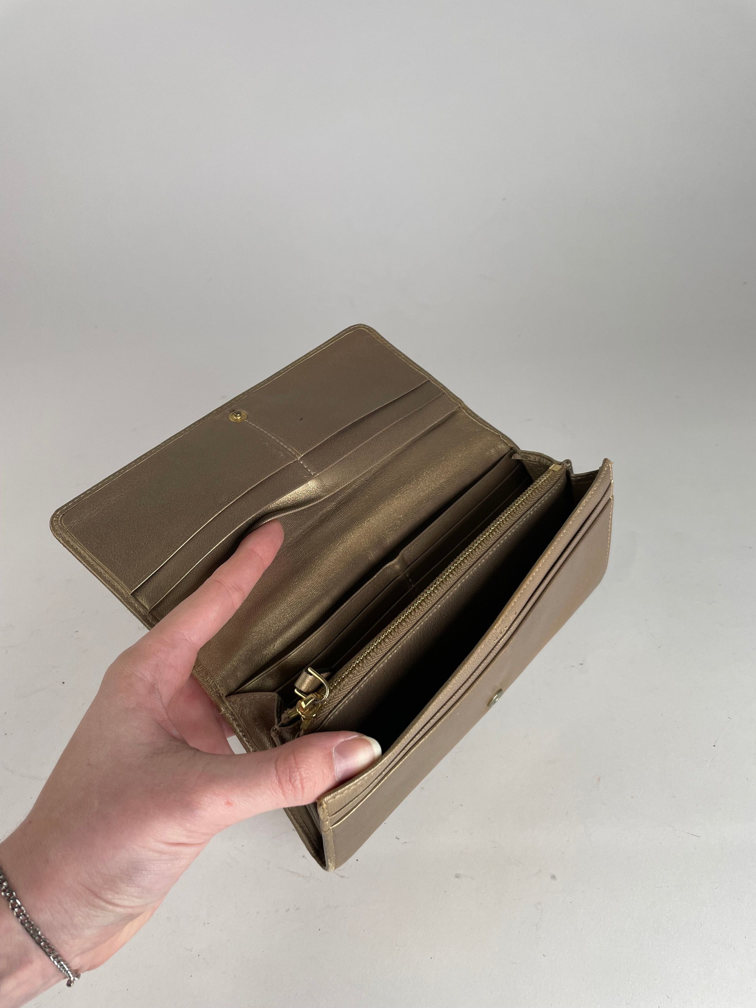 Loewe Vintage Madrid Puzzle Leather Wallet Golden Size ONE SIZE - 8 Thumbnail