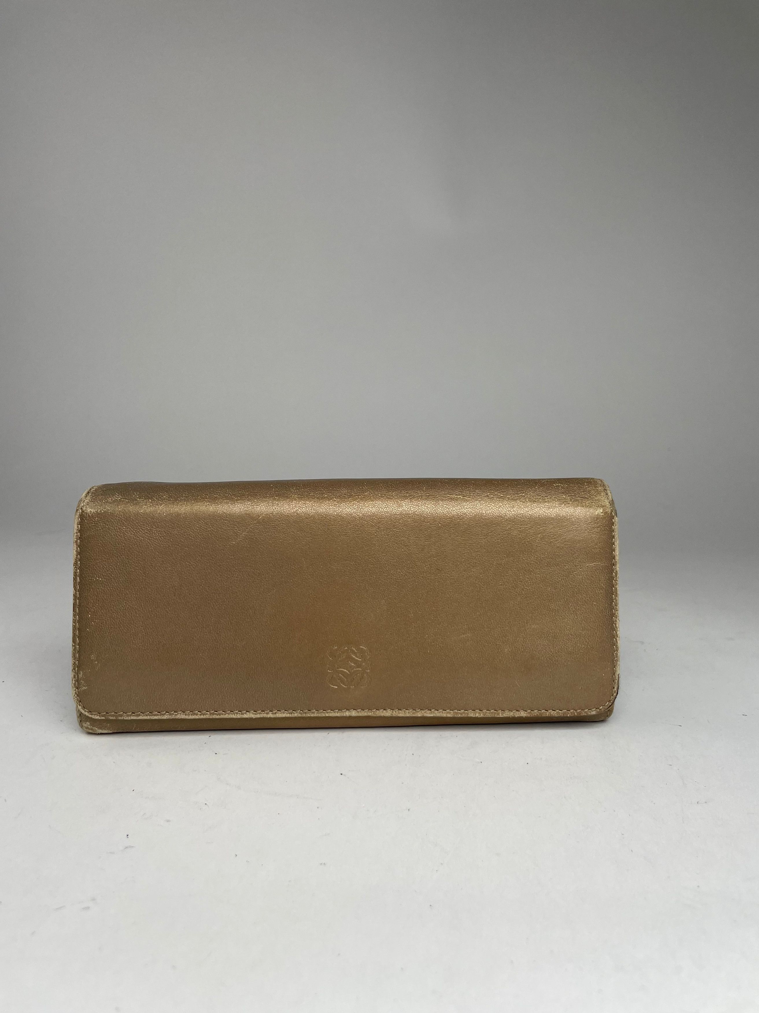 Loewe Vintage Madrid Puzzle Leather Wallet Golden Size ONE SIZE - 6 Thumbnail
