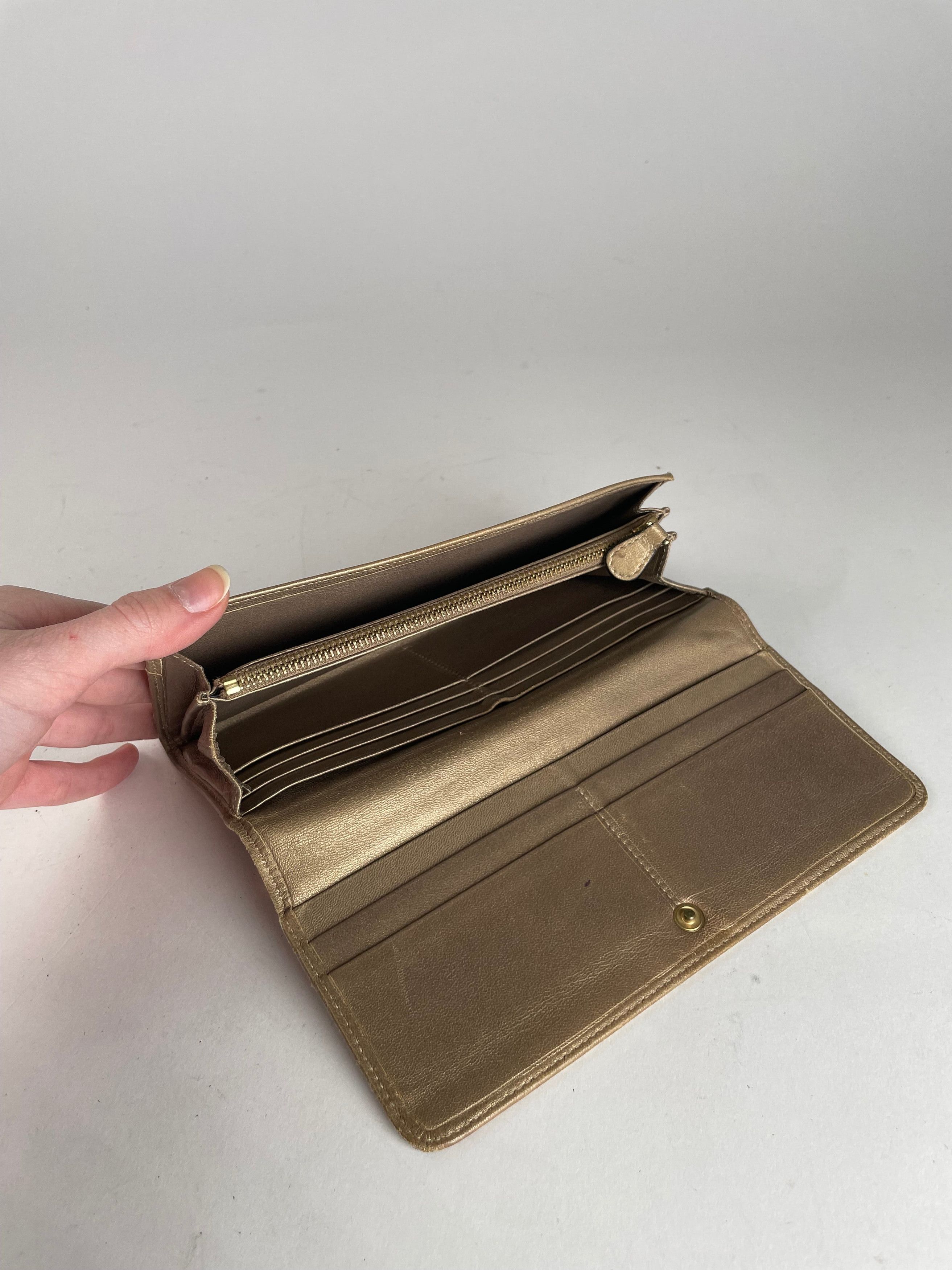 Loewe Vintage Madrid Puzzle Leather Wallet Golden Size ONE SIZE - 3 Thumbnail