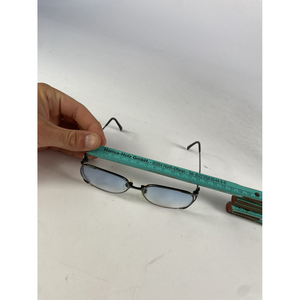 Yves Saint Laurent Blue Metal Sunglasses Size ONE SIZE - 5 Thumbnail