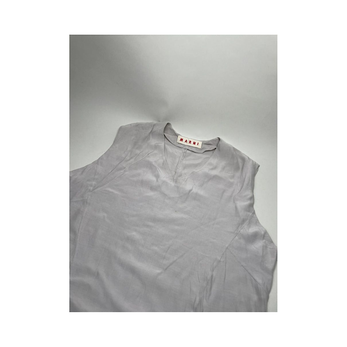 Marni Silver Cotton Dresse Size XL / US 12-14 / IT 48-50 - 4 Thumbnail