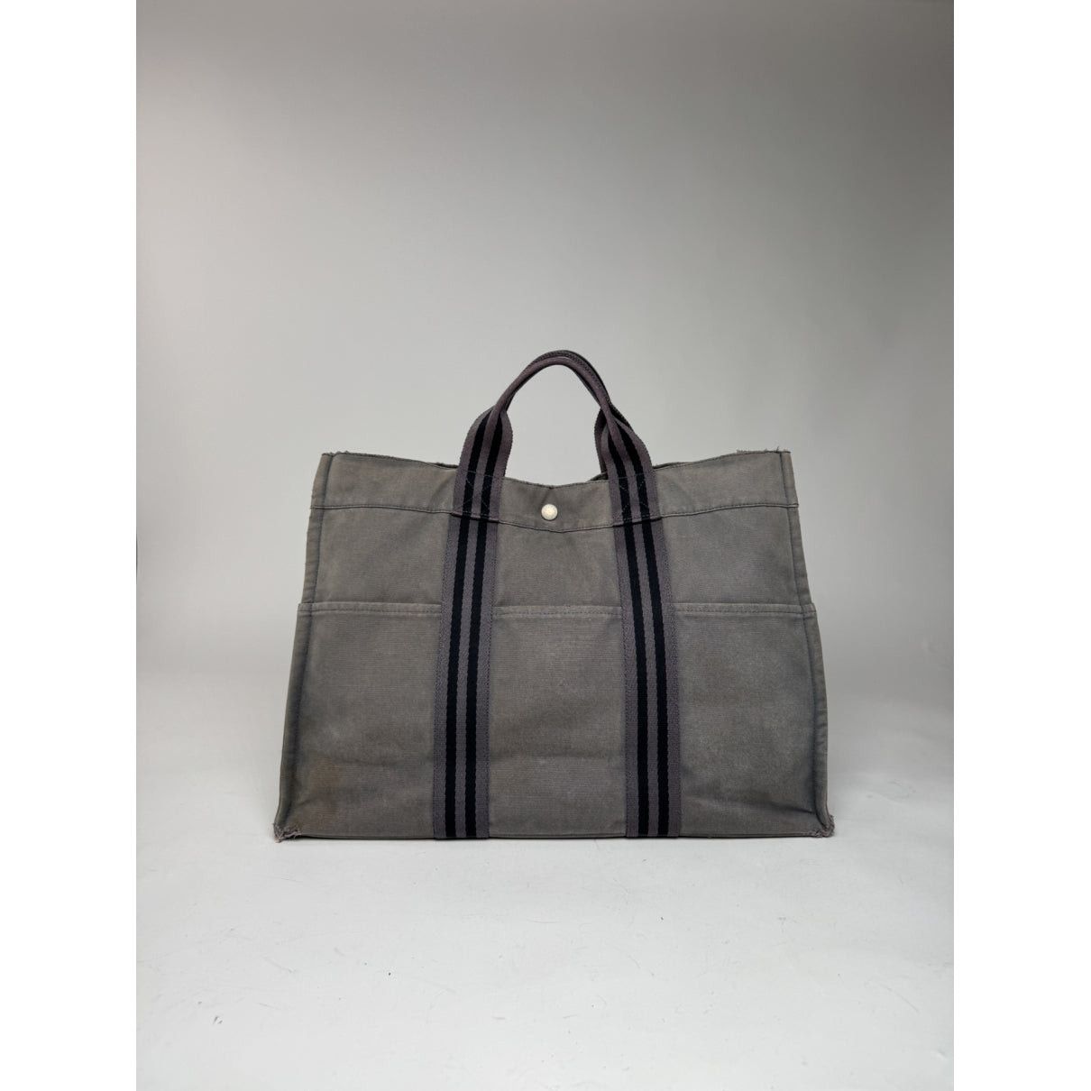 Other Hermès Grey Cotton Handbag Size ONE SIZE - 5 Thumbnail