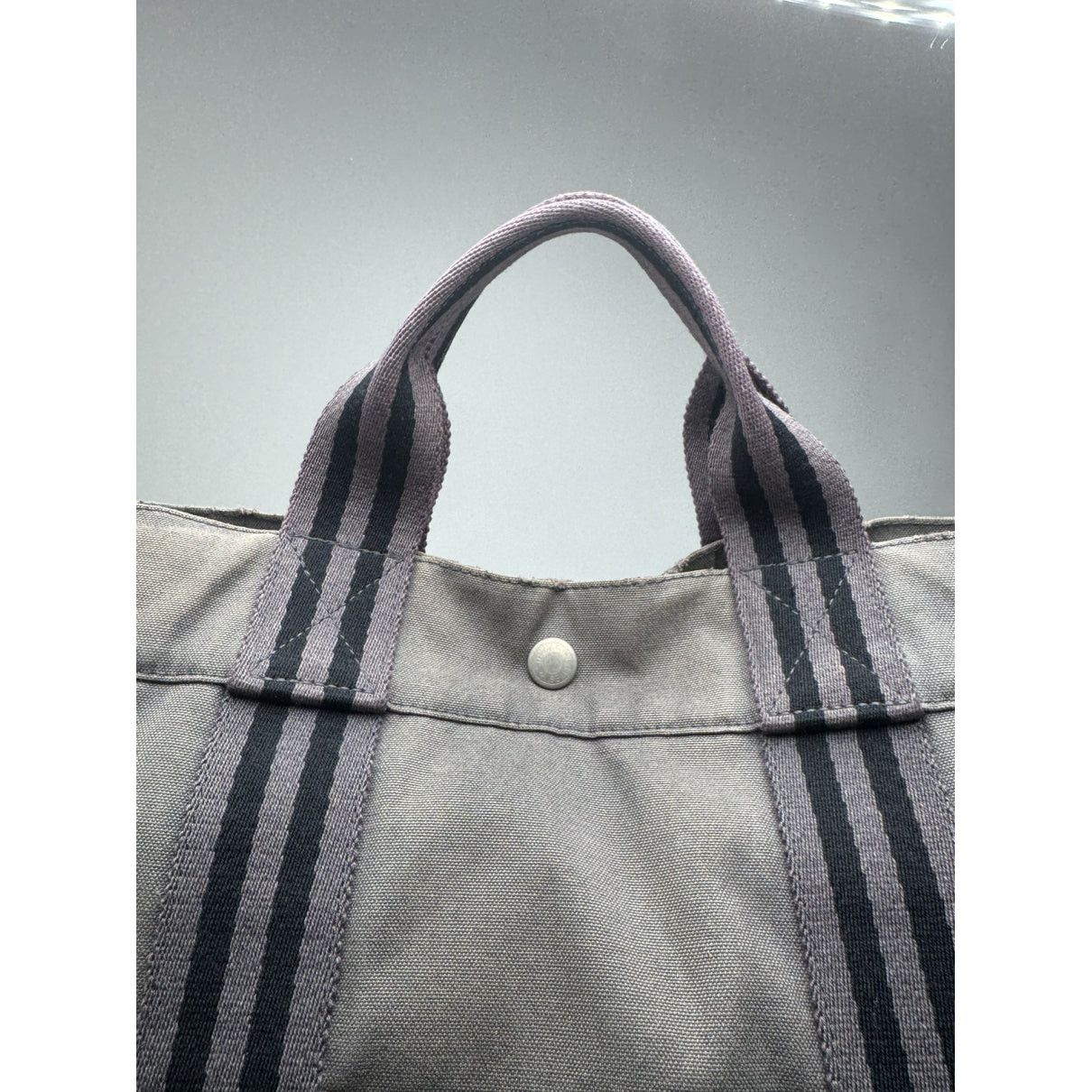 Other Hermès Grey Cotton Handbag Size ONE SIZE - 3 Thumbnail
