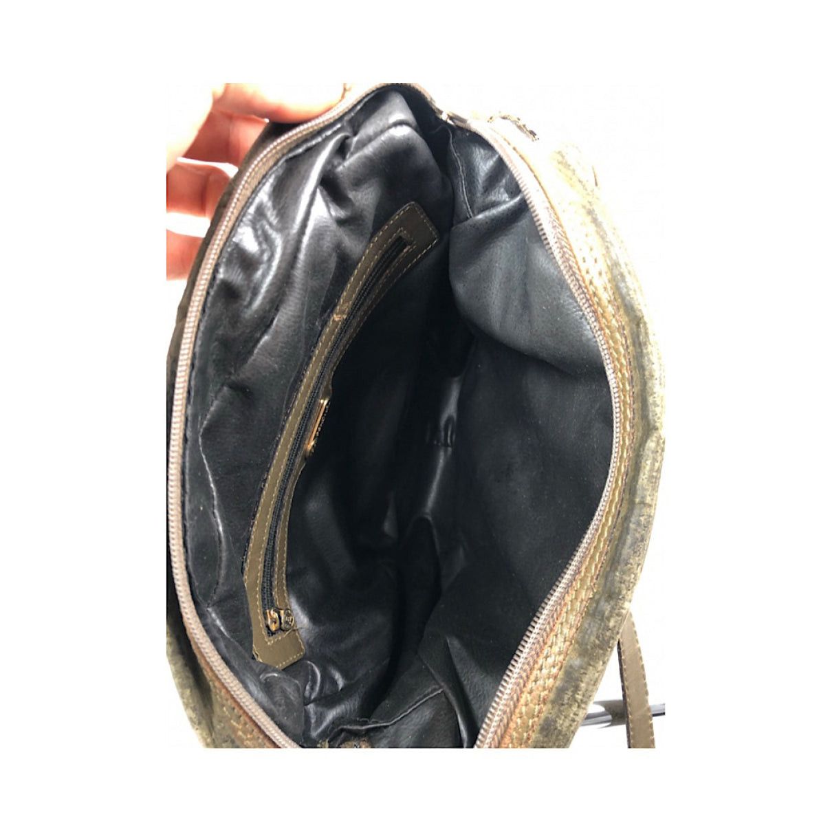 Fendi Baguette Green Leather Handbag Size ONE SIZE - 5 Thumbnail