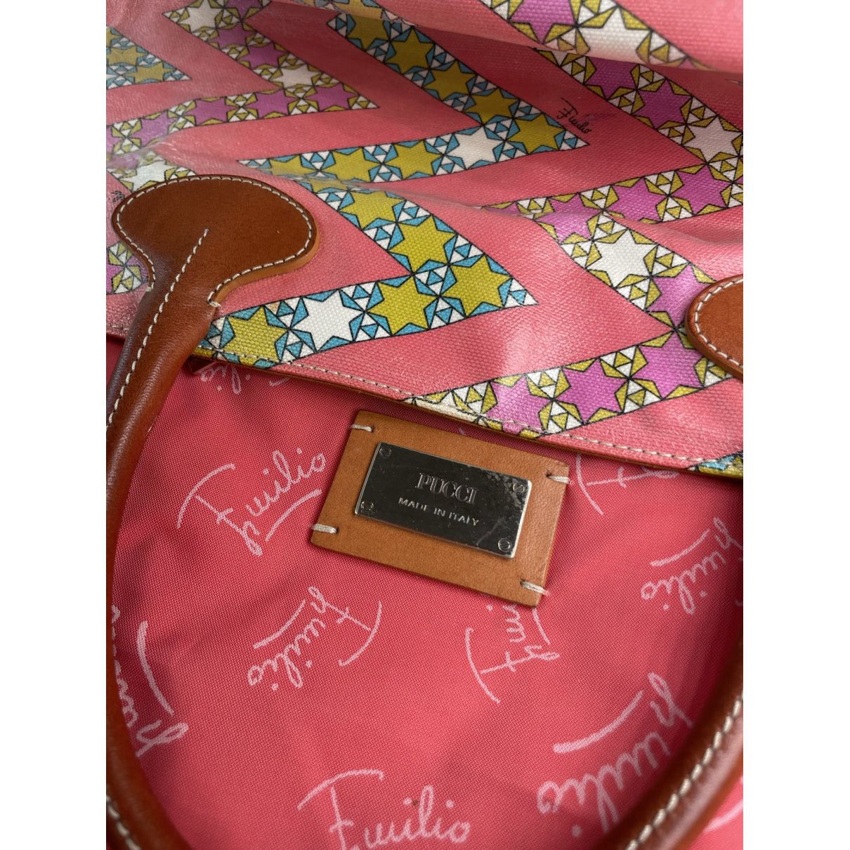 Emilio Pucci Red Leather Handbag Size ONE SIZE - 4 Thumbnail