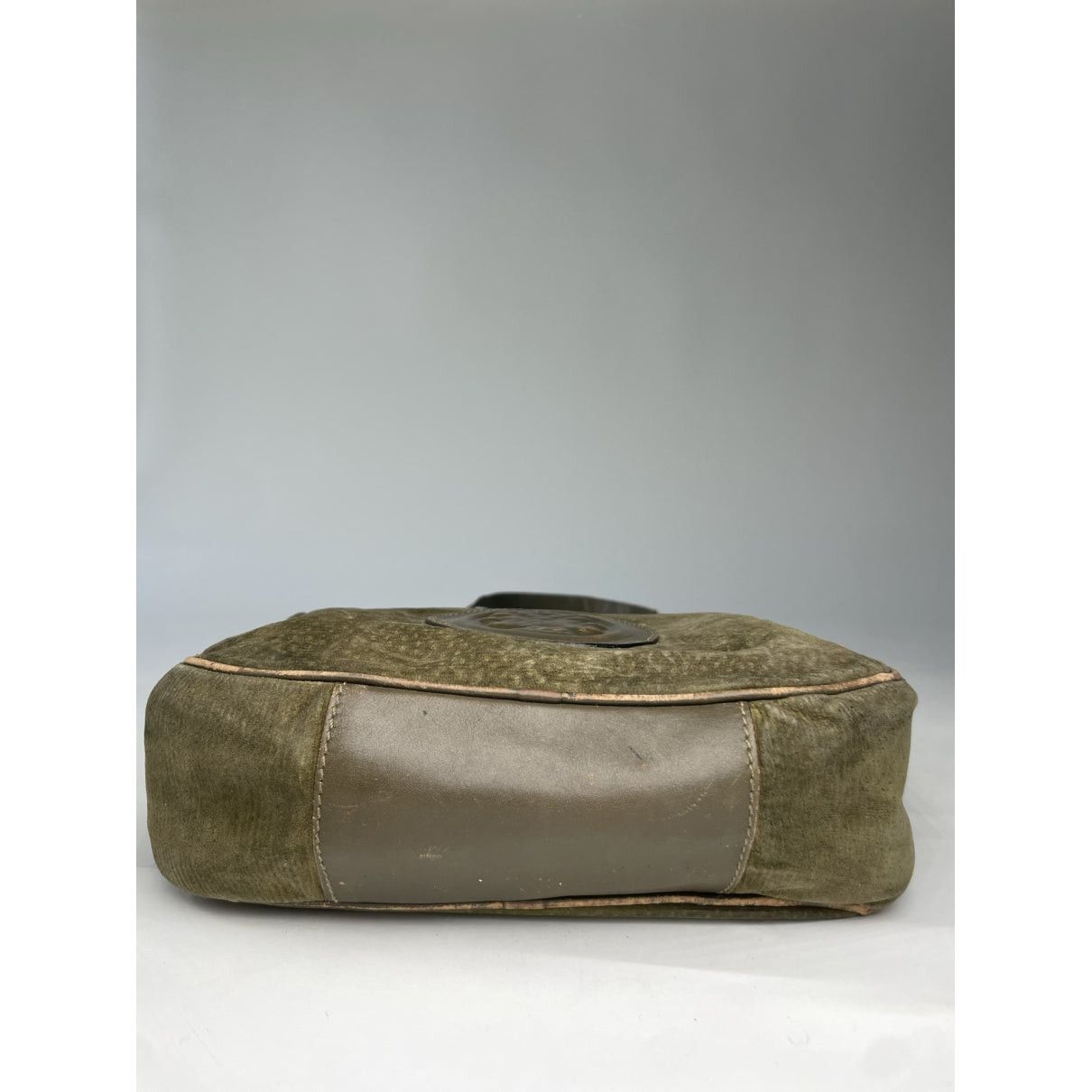 Fendi Baguette Green Cotton Handbag Size ONE SIZE - 3 Thumbnail