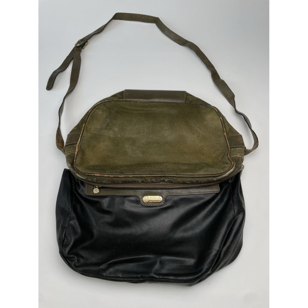 Fendi Baguette Green Cotton Handbag Size ONE SIZE - 2 Thumbnail